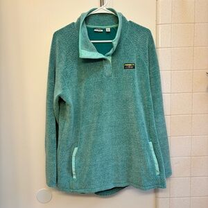 L.L. Bean Teal Cowl Neck Sweater